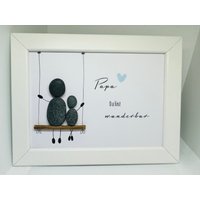 Vatertag | Geschenk Für Papa Geburtstagsgeschenk Bild Personalisiertes Vatertagsgeschenk von byTaschentiger