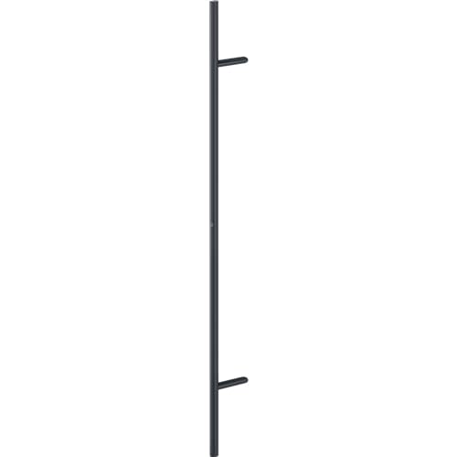 bybyhome Hoppe Stangengriff E5012 LA 1200mm - Haustür Türgriff Länge 1600mm - Stoßgriff, Edelstahl schwarz matt von bybyhome