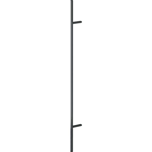 bybyhome Hoppe Stangengriff E5012 LA 1300mm - Haustür Türgriff Länge 1800mm - Stoßgriff, Edelstahl schwarz matt von bybyhome