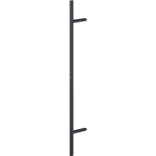 bybyhome Hoppe Stangengriff E5012 LA 900mm - Haustür Türgriff Länge 1200mm - Stoßgriff, Edelstahl schwarz matt von bybyhome