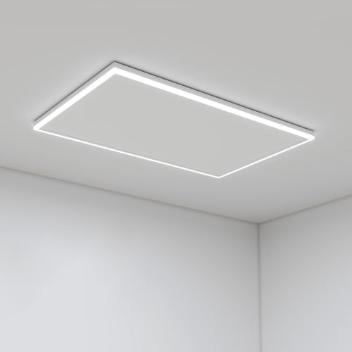 Infrarotheizung Deckenmontage 700 Watt, Deckenheizung Infrarot mit LED Beleuchtung, Infrarotheizung Decke mit Thermostat, App Fernbedienung Steuerung, Elektroheizung Heizplatte Heizkörper Heizpaneel von byecold
