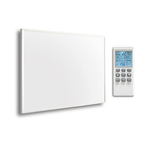 Infrarotheizung mit Thermostat - Infrarot Wandheizung - Elektroheizung 580 Watt - Heizplatte Heizpaneel Elektrisch - Energiesparend Überhitzungsschutz CE GS RoHS von byecold