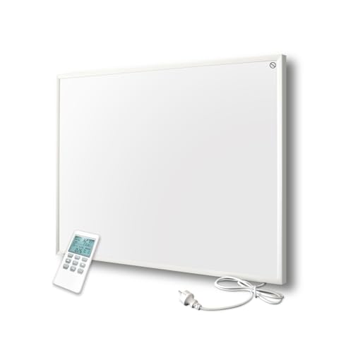 Byecold Infrarotheizung mit Thermostat 580 Watt, Infrarot wandmontage Elektroheizung Energiesparende, Heizpaneel Elektrisch mit Energiesparend Überhitzungsschutz von byecold
