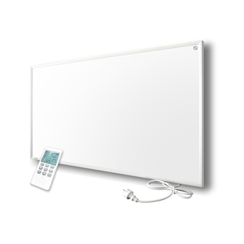 Byecold Infrarotheizung mit Thermostat 700 Watt, Infrarot wandmontage Elektroheizung Energiesparende, Heizpaneel Elektrisch mit Energiesparend Überhitzungsschutz von byecold