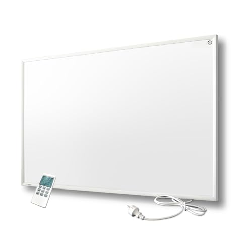 Byecold Infrarotheizung mit Thermostat 900 Watt, Infrarot wandmontage Elektroheizung Energiesparende, Heizpaneel Elektrisch mit Energiesparend Überhitzungsschutz von byecold