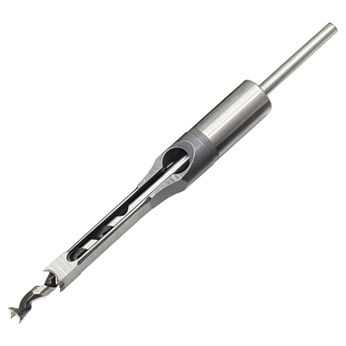 Holzmeißelbohrer Vierkant 1,27 cm / 1,3 cm Stahllager Abtragspäne U-Form präzise und langlebig von byepica