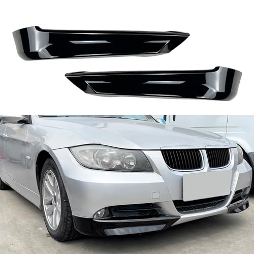 byjgs Diffusor Protector Guard für BMW 3 Series E90 E91 Early Years 318i 320i 330i 2005-2008, Frontlippe Spoiler Frontstoßstangen Lippenkörper Ersatz Frontstoßstange Lippe Splitter Trim,A von byjgs
