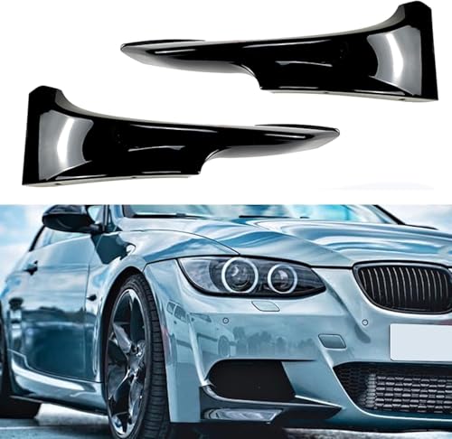 byjgs Frontstoßstange Lippe Splitter Verkleidung für BMW 3 Series E92 E93 LCI M Sport 2010-2013, Frontstoßstange Seitensplitter Änderung Frontstoßstange Lippenspoiler Splitter,A von byjgs