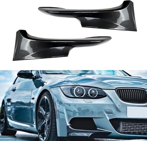 byjgs Frontstoßstange Lippe Splitter Verkleidung für BMW 3 Series E92 E93 LCI M Sport 2010-2013, Frontstoßstange Seitensplitter Änderung Frontstoßstange Lippenspoiler Splitter,B von byjgs