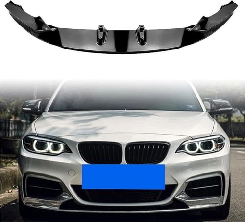 byjgs Stoßfängerlippe Spoilerlippe für BMW 2 Series F22 F23 2014 2015-2021, Sport-Performance Frontspoiler AntiKollision Car Front Lower Bumper Lip Spoiler,A von byjgs
