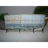 Beach Urlaub Schlüsselbrett Garderobe Hakenleiste Party Geburtstag Herbst von bylichterglanz