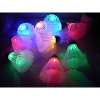Led Party Lichterkette Federball Badminton Recycling Design von bylichterglanz