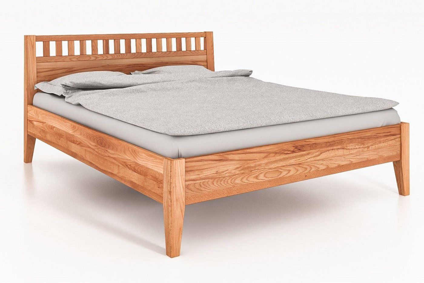 byoak Bett ODYS 120 x 200 aus Massivholz, mit Holzkopfteil, Naturgeölt von byoak