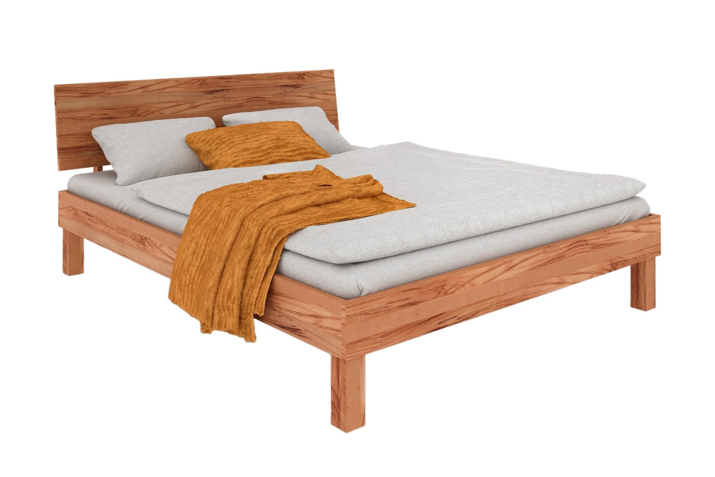 byoak Bett VIGO 160 x 220 aus Massivholz, mit Holzkopfteil, Naturgeölt byoak Bett VIGO 160 x 220 aus Massivholz, mit Holzkopfteil, Naturgeölt von byoak