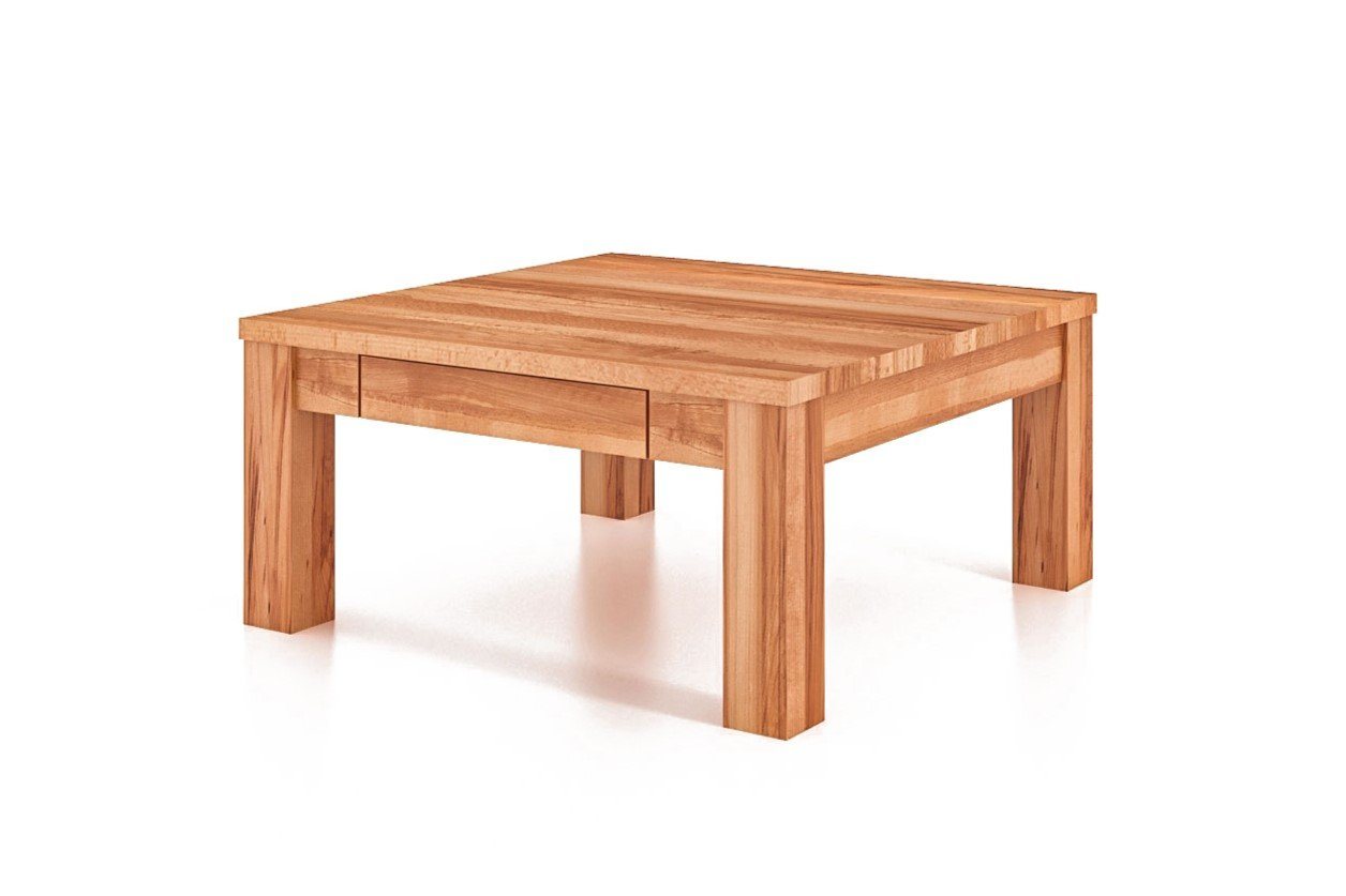 byoak Couchtisch VENTO 90 x 90 aus Massivholz, Naturgeölt von byoak