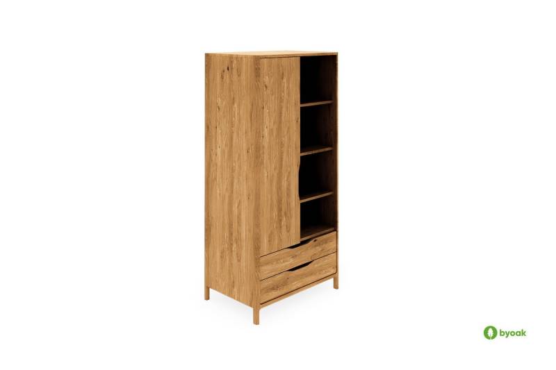 byoak Kleiderschrank TWIG aus Massivholz Wildeiche Naturgeölt von byoak