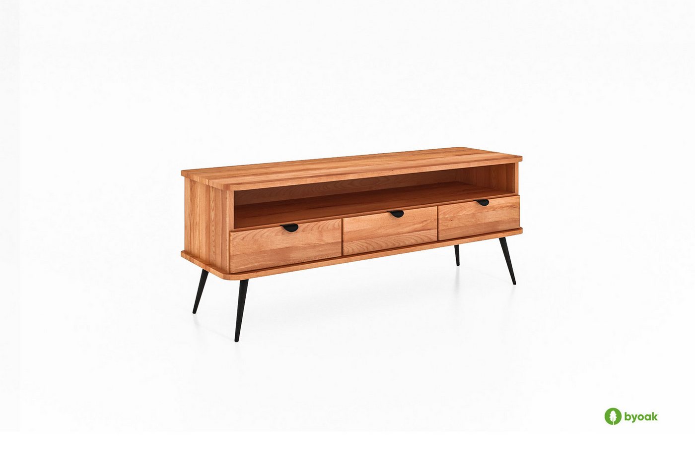 byoak TV-Schrank KULA aus Massivholz, Naturgeölt byoak TV-Schrank KULA aus Massivholz, Naturgeölt von byoak
