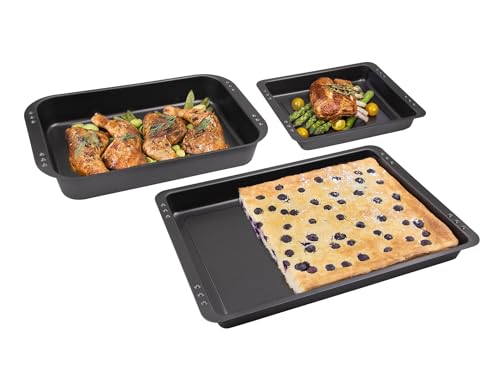 chg 9905-104 Auflaufformen-Set, 3-teilig, anthrazit-metallic von c|h|g