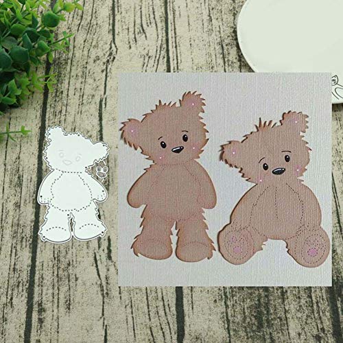 Stanzschablonen Steh Bär Metall Kohlenstoffstahl Schneiden Schablonen DIY Sammelalbum Set Scrapbooking Papier Karten von cA0boluoC