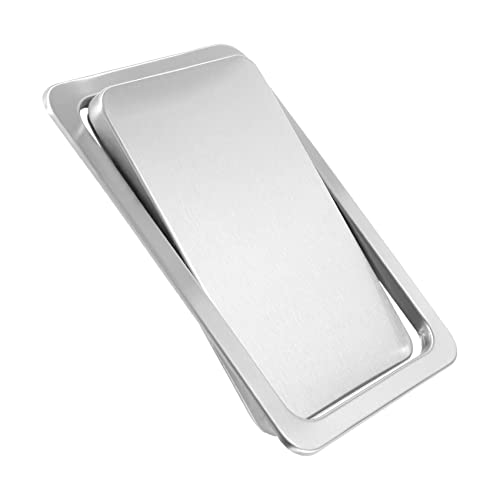 caapmony Klappenabdeckung Müllklappe Deckel,Edelstahl Mülleimer Abdeckung Mülleimer Abdeckung Eingebauter Balance Schaukel Klappen MüLl Deckel für die KüChen Arbeits Platte von caapmony