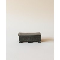 Art Deco Metall Humidor Schmuckbox Art Deco Metall Humidor Schmuckbox von cabinetthestore