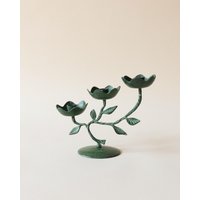 Metall Blumen-Kerzenleuchter von cabinetthestore