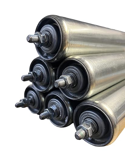 10x Tragrolle aus verzinktem - Stahl 10X, Rollbahnen Außengewinde ø 50 x 1,5 mm M10 (EL 250mm / AL 280mm) von cable boy