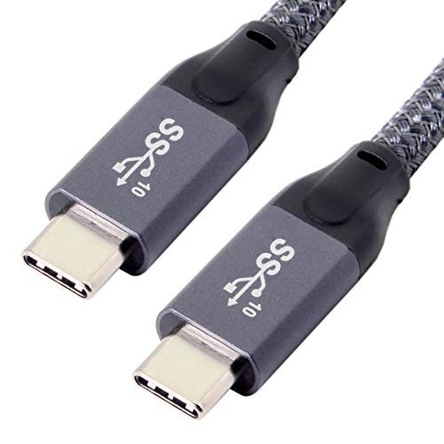 Cablecc 10 GB USB-C USB 3.1 Typ C Gen2 Stecker auf Stecker, Daten-Video 100 W, mit E-Marker für Tablet & Handy & Laptop 50cm von cablecc