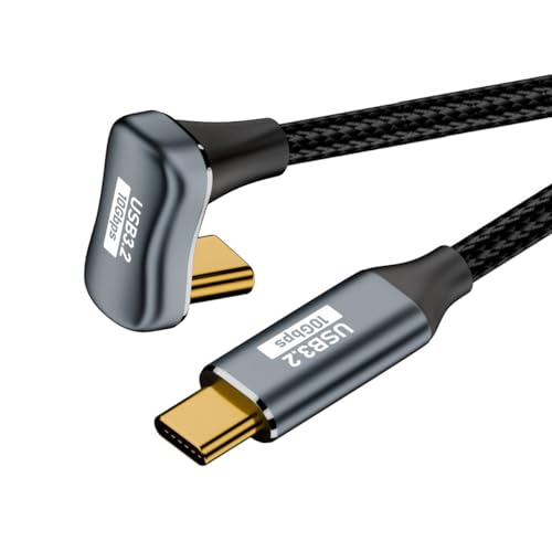 Cablecc 10 Gbit/s 100 W USB-C USB 3.1 Typ C Stecker auf Stecker Verlängerungsdatenkabel, gegenüberliegende U-Form, Rückseite abgewinkelt, mit Hülse, 50 cm Cablecc 10 Gbit/s 100 W USB-C USB 3.1 Typ C Stecker auf Stecker Verlängerungsdatenkabel, gegenüberliegende U-Form, Rückseite abgewinkelt, mit Hülse, 50 cm von cablecc