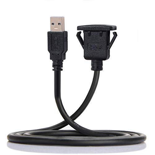 cablecc 1 m wasserdichtes USB-2.0-Verlängerungskabel für Armaturenbrett von cablecc