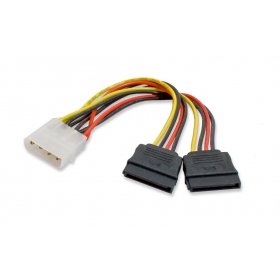 Cablecc IDE auf Dual SATA II 15p Y Splitter 10cm Festplatte Netzteil Verlängerungskabel von cablecc
