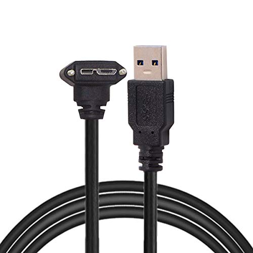 Cablecc Micro-USB-Datenkabel für Chamäleon-Kamera, 90 Grad abgewinkelt, 3 m von cablecc