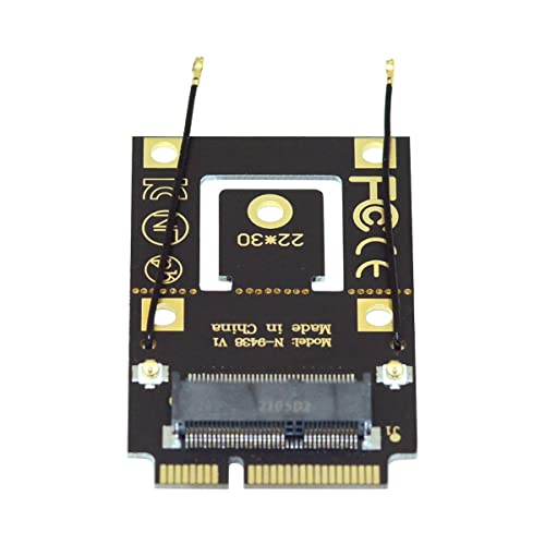 Cablecc NGFF M.2 Key-A auf Mini PCI-E PCI Express Konverter Adapter für 9260 8265 7260 AC WiFi Bluetooth Wireless Card von cablecc