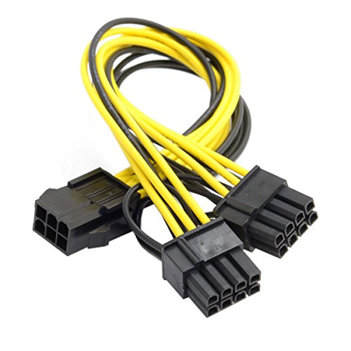 cablecc PCI-E PCI Express ATX 6Pin Stecker auf Dual 8Pin & 6Pin Buchse Video Karte Verlängerung Splitter Stromkabel von cablecc
