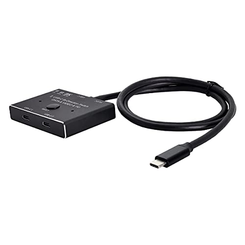 Cablecc USB-C Type-C Bidirektion Switch MST 1 zu 2 Hub Unterstützung Video Daten PD 8K @ 30Hz 100W 10Gbps mit 50cm Kabel Cablecc USB-C Type-C Bidirektion Switch MST 1 zu 2 Hub Unterstützung Video Daten PD 8K @ 30Hz 100W 10Gbps mit 50cm Kabel von cablecc