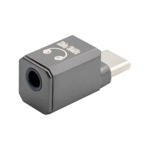 Cablecc USB-C Type C zu HiFi Audio DAC 3,5mm AUX & MIC 384kHz 32-Bit Soundkartenadapter KT02H20 Kompatibel mit OMTP CTIA mit Laptop, Tablet und Telefon von cablecc