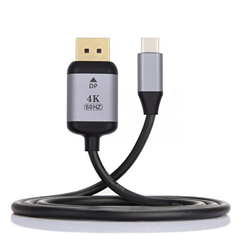 Cablecc USB-C USB 3.1 Typ C Quelle auf DisplayPort DP Displays Stecker 4K Monitorkabel für Laptop 1,8m von cablecc