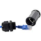 cablecc Sperren Wasserdicht CAT6 RJ45 weiblich zu weiblich LAN Ethernet Netzwerk Verlängerung Adapter Kupplung von cablecc