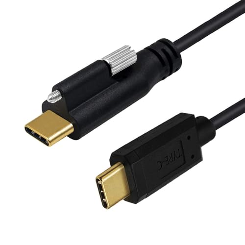 cablecc 10 Gbit/s USB 3.1 Typ-C-Stecker auf einzelne Rändelschraube mit Verriegelung, USB-C-Daten-4K-Kabel, Panelmontage, Typ, 1 m cablecc 10 Gbit/s USB 3.1 Typ-C-Stecker auf einzelne Rändelschraube mit Verriegelung, USB-C-Daten-4K-Kabel, Panelmontage, Typ, 1 m von cablecc
