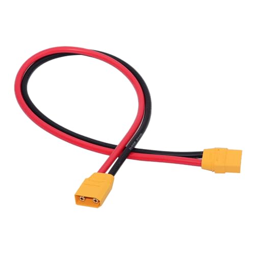 cablecc 10AWG XT90 Stecker auf Stecker Verlängerungskabel Stecker für RC-Batterie Tragbares Kraftwerk Solarpanel 50 cm von cablecc