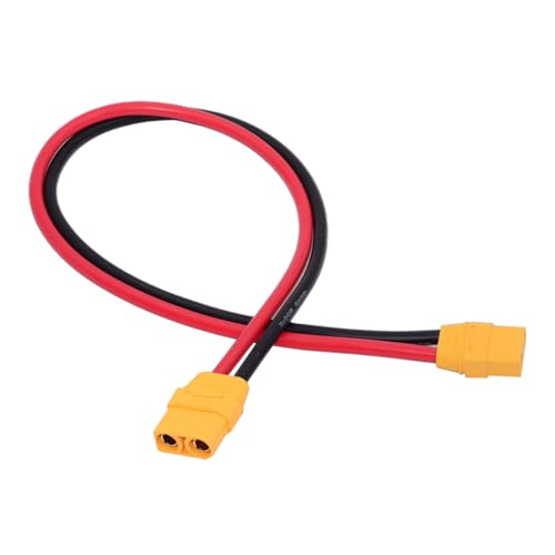 cablecc 10AWG XT90-Verlängerungskabel, Buchse auf Buchse, Stecker für RC-Akku, tragbares Kraftwerk, Solarpanel, 50 cm von cablecc