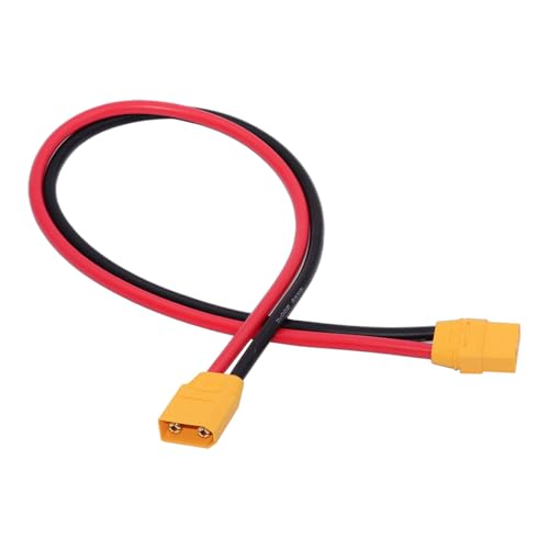 cablecc 10AWG XT90-Verlängerungskabel, Stecker auf Buchse, für RC-Akku, tragbares Kraftwerk, Solarpanel, 50 cm von cablecc