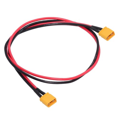cablecc 18AWG XT30 Stecker auf Stecker Verlängerungskabel Stecker für RC-Batterie Tragbares Kraftwerk Solarpanel 50 cm von cablecc