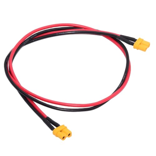 cablecc 18AWG XT30-Verlängerungskabel, Buchse auf Buchse, Stecker für RC-Akku, tragbares Kraftwerk, Solarpanel, 50 cm von cablecc