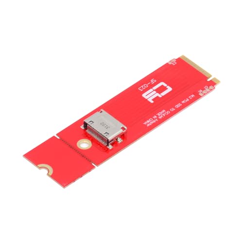 cablecc PCI-E 3.0 M.2 M-Key auf Oculink SFF-8612 SFF-8611 Host-Adapter für PCIe Nvme SSD 2260, Rot SFF-8611 zu NVME von cablecc