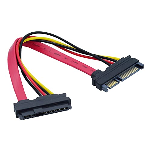 cablecc SFF-8482 SAS 29 Pin auf SATA 22pin Festplatte Raid Verlängerungskabel mit 15 Pin SATA Stromanschluss von cablecc