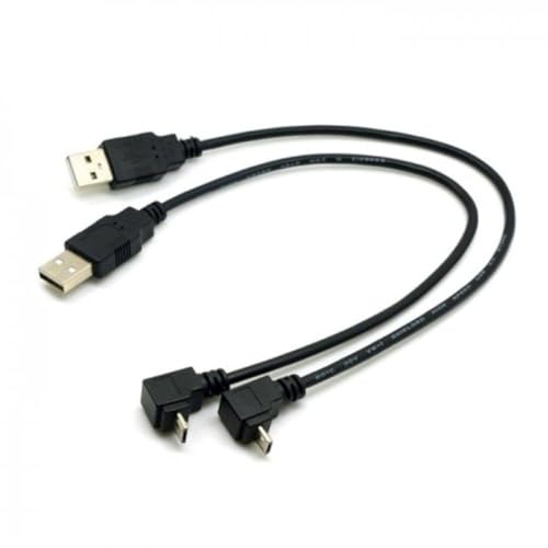 cablecc USB 2.0 Typ-A auf 5 V Micro USB 5-poliges Strom-, Lade- und Datenkabel, nach oben und unten abgewinkelt, für Telefon-, Tablet- und Kamerakamera, 20 cm cablecc USB 2.0 Typ-A auf 5 V Micro USB 5-poliges Strom-, Lade- und Datenkabel, nach oben und unten abgewinkelt, für Telefon-, Tablet- und Kamerakamera, 20 cm von cablecc