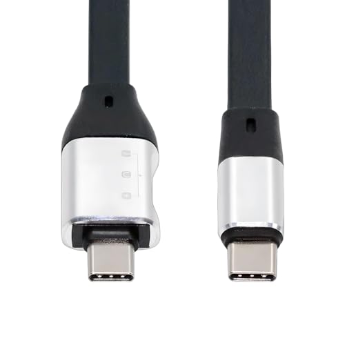 cablecc USB 3.1 10 Gbit/s Stecker auf Stecker Typ C USB-C & PD OTG Audio Buchse Flaches, schlankes FPC-Datenkabel für Laptop-Telefon von cablecc