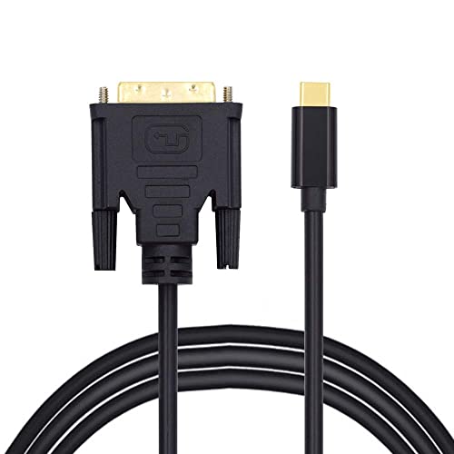 cablecc USB 3.1 Typ C USB-C Quelle zu DVI 1080P 60Hz Displays Monitorkabel für Laptop 1,8m von cablecc