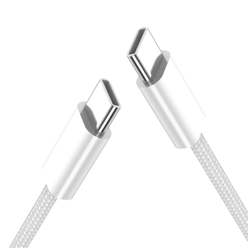 cablecc USB-C PD 27 W 65 W Leistung Typ C Stecker auf Stecker 480 Mbit/s Datenkabelhülle für Telefon & Tablet & Laptop Weiß cablecc USB-C PD 27 W 65 W Leistung Typ C Stecker auf Stecker 480 Mbit/s Datenkabelhülle für Telefon & Tablet & Laptop Weiß von cablecc